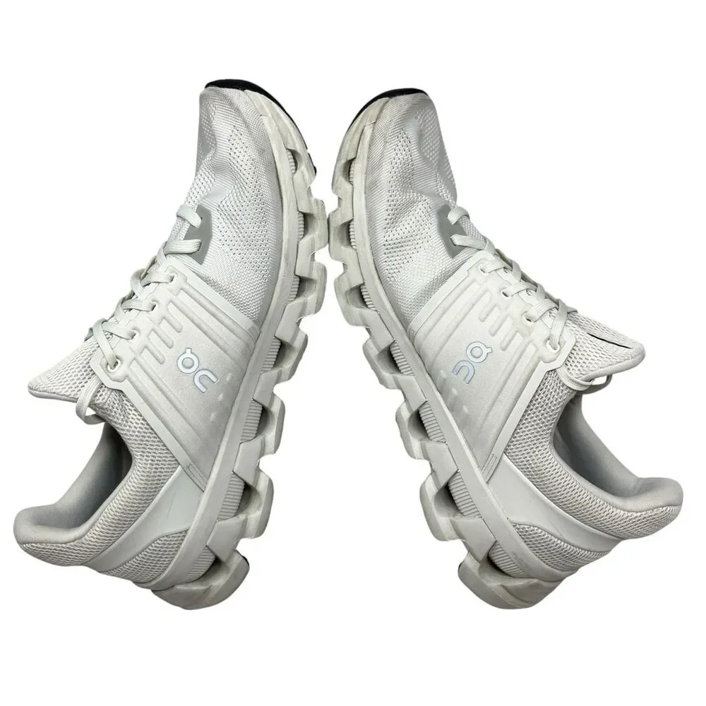 On Cloud Sneakers Mens 9.5 White Cloudswift 3 AD Ice Black‎ Running 3MD10241926